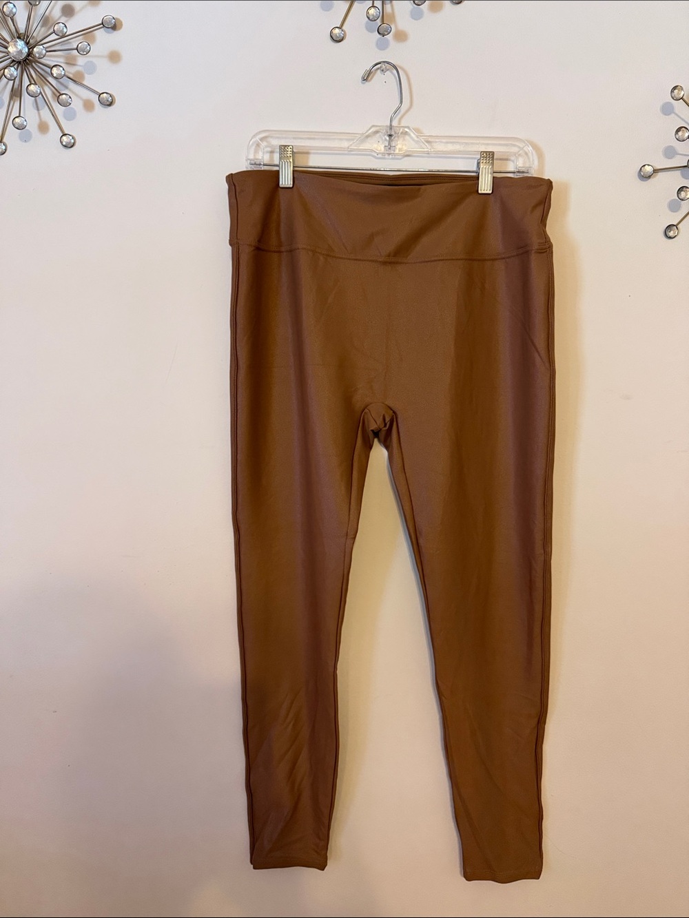 Women's High-Waist Brown Leggings